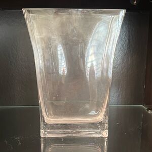 Elegant Clear Glass Vase